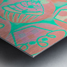 Decoratively baked Metal print