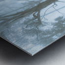 Wild blue woodland Metal print