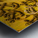 On charter logs Metal print