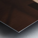 Attractive young pin up woman with old hairstyle Metal print