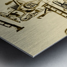 Need for sepia Metal print