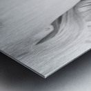 Make-up closeup. Cosmetic pinup girl in lip makeup Metal print