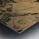 Past letters in post Metal print