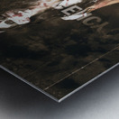 Insane emergency room nurse at ER glass doors Metal print