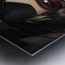 Beautiful Female Fashion Model In Luxury Jewellery Metal print