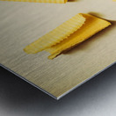 Fresh Butter Curls On Table Metal print