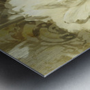 Flowers by the window Metal print