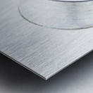 Tin Can Telephone Communication Isolated On White Metal print