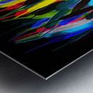 Painterly plumes Metal print