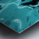 Electric blue Metal print