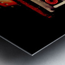 Retro mechanical robotics Metal print