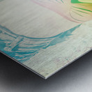 Retro pin-up pool party Metal print