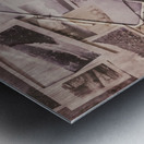 Camera of a vintage double exposure Metal print