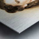 Vintage portrait of a beautiful woman Metal print