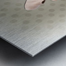 Hi fashion. Retro woman with high heel shoes Metal print