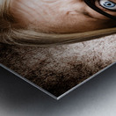 Scared Frightened Business Woman Living In Fear Metal print