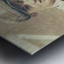 Paper boy yelling out breaking news headlines Metal print