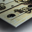 Stereo robotics art Metal print