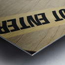 Crime scene evidence of the betrayal Metal print