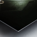 Vintage Undercover Spy On Dark Background Metal print