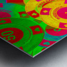 Poker stacks Metal print