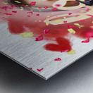 Romantic female nerd in a celebration of love Metal print