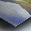 Mountain scene in West Coast of Tasmania Australia Metal print