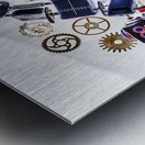 Tin toy factory Metal print