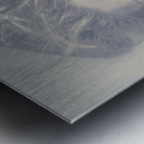 Mysterious young model dancing in vintage fashion  Metal print