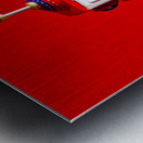 1970s wind up dancing robot Metal print