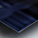 Woman Clock Nighttime Metal print