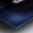 Clock Held By Woman Metal print