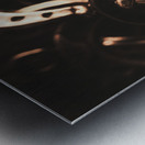 Rustic horse shoes Metal print