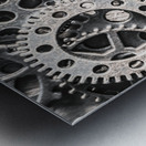 Machines of military precision  Metal print