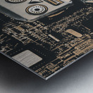 Circuit back  Metal print