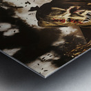 A crow left of the murder Metal print