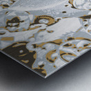 Factory shift Metal print