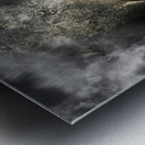 Attractive pinup woman in 1940 military style Metal print