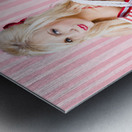 Woman In Love With Fashion Bags And Accessories Metal print