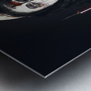 Zombie nurse holding bloody euthanasia syringe Metal print