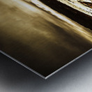 Atmospheric beach artwork Metal print