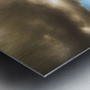 Cloudy country road Metal print