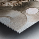 Retro pin-up woman with rocking hairstyle Metal print