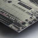 Block mining Metal print