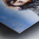 Girl Relaxing On Beach Metal print