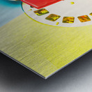 Retro reel Metal print