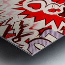 Comic love Metal print