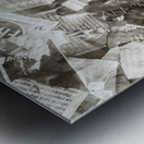 Press print parchment Metal print