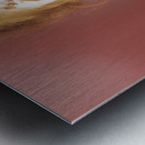 Drunk ghoul sculling beer at Halloween party Metal print