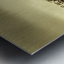 Toned view of a snowy Mount Gell Tasmania Metal print